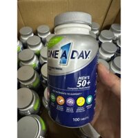 ( XẢ KHO HSD 06/2025 HỘP 100 VIÊN ) Vitamin tổng hợp cho nam trên 50 tuổi One A Day Men’s 50+ Multivitamin 100 viên