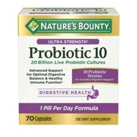 [ XẢ KHO HSD THÁNG 06 / 2025 ] Hỗ trợ hệ tiêu hóa và đường ruột Nature’s Bounty Probiotic 10 70 viên