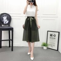 [ Xả Kho ] Quần ống rộng giả váy, quần giả váy 2 lớp cao cấp