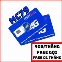 [ XẢ KHO ] Sim 4G Mobifone MC79 - M79 -  - 4GB DATA TỐC ĐỘ CAO - GỌI MIỄN PHÍ - 79K/THÁNG [ BIG SALE ]