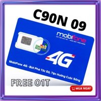 [ XẢ KHO ] Sim 4G Mobifone C90N MIỄN PHÍ 3 THÁNG - 120GB DATA TỐC ĐỘ CAO - 4GB/NGÀY - MIỄN PHÍ GỌI [ BIG SALE ]