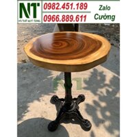 [ XẢ KHO THANH LÝ ] Bàn cafe thanh lý tồn kho giá rẻ,bàn gỗ me tây chân gang đúc,bàn cafe sân vườn