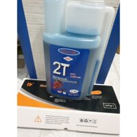 ( XANH ) NHỚT 2 THÌ  PHA XĂNG DÀNH CHO MÁY CẮT CỎ . CHAI 1LIT. KAVI