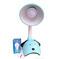 ( Xanh)Đèn chống cận, đèn học, đèn làm việc thiết kế hình động vật ngộ nghĩnh (Tặng Kèm Bóng đèn Led trắng 5W)