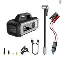 ❈ Xe đạp ô tô Máy nén khí di động 150psi Nhảy 150psi với máy bơm hơi lốp xe đạp với máy bơm lốp ô tô Lốp xe hơi Máy bơm ô tô Led Air di động có màn hình Lốp pin 10000mah
