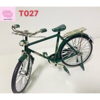 ( Xe kim loại) Xe mô hình xe đạp thống nhất, xe đạp mini phong cách cổ điển có chuyển động kèm phụ kiện