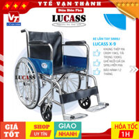 ✅ Xe Lăn Tay Vải Da Simili Lucass X-9 (X9) | (Tiêu Chuẩn Mỹ) -VT0401