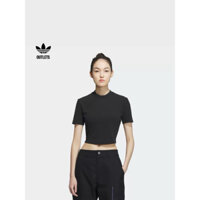 [ xtay] Áo croptop cộc tay nữ đen