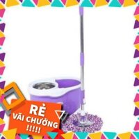 ( XTRA ) ( KIBO ) Bộ lau nhà 360 độ Big Mop M015B Homeeasy ( có bánh xe - van xả nước ) - nhập khẩu 100% ( FREESHIP )