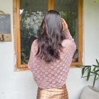 ❈ ❈ Xuân Thu Mỏng Văn Phòng Phòng Điều Hòa Ice Silk Khăn Choàng Nhỏ Tay Màu Đen Dệt Kim Bên Ngoài Phù Hợp Với Váy Cardigan Nhỏ NZ250303