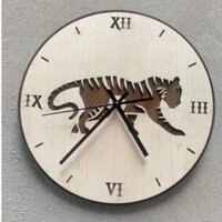 [ Xưởng Gỗ] Đồng Hồ Treo Tường 12 Con Giáp