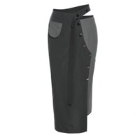 [ XxholicC ] - CHÂN VÁY Dài Ôm Xám Đắp Vạt