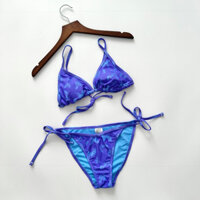[ xxs,xs,m,l ] Bikini 2 mảnh VNXK màu tím hãng WILD FABLE hoạ tiết độc đáo