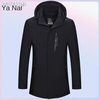 ✽ Yalu mới áo khoác nam màu trắng nhẹ vịt xuống trung niên ấm áp mùa đông 2021