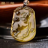 ❈ ❈ Yuelan Cung Hoàng Đạo Mặt Dây Chuyền Citrine Tự Nhiên Nữ Mặt Dây Chuyền Ngọc Trai Vòng Cổ Bùa Hộ Mệnh Của Gia Đình Gà Rắn Cừu Chó Khỉ Hổ 2504F02