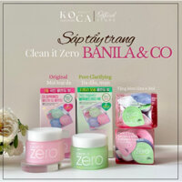 [ Zero ] Sáp tẩy trang Banila Co. Clean it Zero hồng 125ml và Set Sáp Tẩy Trang Xanh Zero Clean IT 100ml + 12 hộp mini