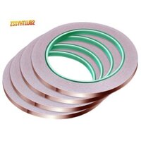 【 Zssyhtjjj82.vn 】 Băng keo đồng dẫn điện hai mặt - Che chắn, Kính màu, Hàn, Sửa chữa điện, 0,25 Inch, 4 chiếc