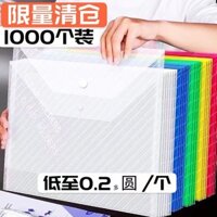 ** Zyh chất lượng ưu tiên ** túi đựng hồ sơ dày A4 khóa bấm trong suốt bằng nhựa lưu trữ dung lượng lớn giấy kiểm tra tài liệu văn phòng túi đựng hồ sơ