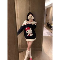 𝙏𝙧𝙖𝙖𝙢𝙗𝙤𝙪𝙩𝙞𝙦𝙪𝙚𐙚𝙊𝙧𝙙𝙚𝙧 Áo len Hello kitty