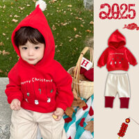 0-3 Tuổi Bé Gái Bé Trai Năm Mới Quần Áo Áo Cho Bé Có Quần Phù Hợp Với Cotton Ấm Áp Sơ Sinh Body Bộ