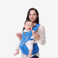 0-36 Months Baby Carrier Soft Sling All Carry with Hip Seat 360 Positions Ergonomic Adapt to Infant Hiking Backpack Carrier for Best Baby Gift-Blue