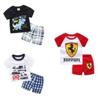 (0-5y) Baby Steps Bé Trai Bé Gái Quần Short Bộ 2 Bộ Đồ Ngủ Terno