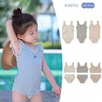 [0-7 Tuổi] Đồ Bơi Bikini Bé Gái Chia Đồ Bơi Bé Gái Chống Nắng Nhanh Khô Một Mảnh Trẻ Em Đồ Bơi Dễ Thương QYT407