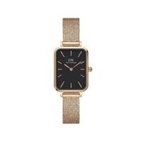 0 Đồng Hồ Nữ  Quadro Pressed Melrose Black & Vòng Tay Classic Cuff V1 DW Chính Hãng - DANIEL WATCH. 0