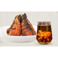 #000587 TRÀ HOA BÁCH HỢP BẢO THÁP -TÂY TẠNG