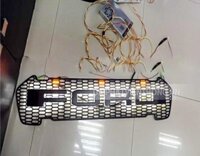 003 Mặt Nạ Ca Lăng Độ Ford Ranger 2015 2016 Có Led Font Grille