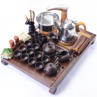 0058 BỘ BÀN TRÀ ĐIỆN THÔNG MINH MINI ( BÀN ĐÁ, BÀN GỖ )  55X43X7.5