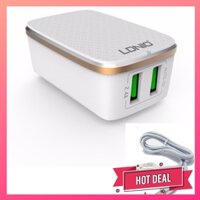 006902 - TP - Củ sạc 2 cổng LDNIO A2204 kèm cáp Type C