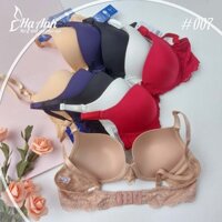 007 - Áo lót nữ Boya quả trơn dây áo ren, có gọng đệm 2,5cm