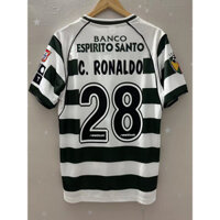 01-02-03 S-CP C.RONALDO Áo thun tùy chỉnh Home Retro Áo bóng đá chất lượng cao