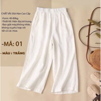 (01-06) Quần Đũi Hàn Cao Cấp Lửng nữ thiết kế sang trọng, màu sắc thanh lịch Giá Tại Xưởng