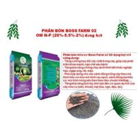 01 bao 25 kg Phân bón hữu cơ Boss Farm 02 (OM: 20% - 5.5% - 2%) Dạng hạt