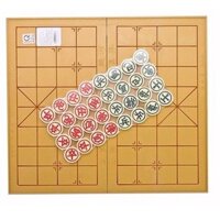 01 BỘ CỜ TƯỚNG BÀN NHỰA MÀU GỖ