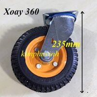 01 CÁI - 200mm BÁNH XE DẨY HÀNG 2T - BÁNH XE CAO SU CHỊU TẢI 2 TẤT