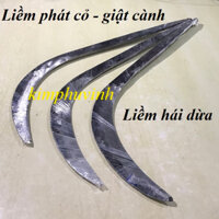 01 CÁI - LƯỠI LIỀM BÁN NGUYỆT ĐA NĂNG - LƯỠI CU LIM HÁI QUẢ DỪA - LIỀM CẮT CỎ VƯỜN