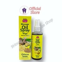 01 Chai Dầu Xịt Xoa Bóp Cơ Xương Khớp Nghệ Gừng Sả Massage Oil Spray PLAI Thái Lan 85ml