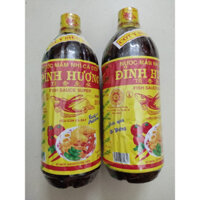 01 chai nước mắm ĐỈNH HƯƠNG 35 độ đạm 850ml (100% cá cơm truyền thống) KHÔNG CHẤT BẢO QUẢN