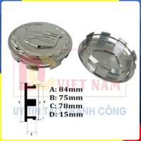 01 chiếc Logo chụp mâm, ốp lazang bánh xe ô tô Cadillac Escalade KDLK-009  đường kính ngoài 84mm - HÀNG CÓ SẴN .