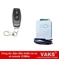 01 Công tắc điều khiển từ xa TPE RC5H 220V, 800W + remote RM01, 315Mhz - sx tại VN