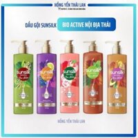 01 Dầu Gội Sunsilk Natural Bio Active Nội địa Thái Lan 380ml chăm sóc tóc toàn diện, suôn mượt