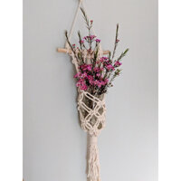 01 Dây treo lọ hoa, chậu cây cảnh nhỏ trang trí nội thất gia đình , dây treo macrame handmade. MN01
