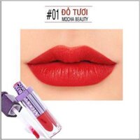 #01 ĐỎ TƯƠI- Son kem Mocha chính hãng FULLBOX xịn sò [BH: NONE] @dma / pktn sale