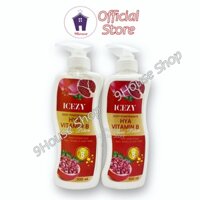 01 Dưỡng Thể Tái Tạo Da & Dưỡng Ẩm Lựu ICEZY Pomegranate HYA vitamin B Aura Lotion Thái Lan 500ml (8340)