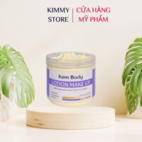 01 hộp 500g Kem body lotion makeup màu vàng - makeup kháng nước mạnh