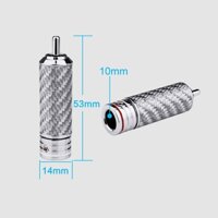 01 JACK RCA Rhorium / Đường Kính 10mm/ Khóa Zen Cao Cấp