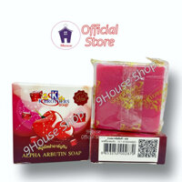 01 LỐC( 12 cục) Xà Bông Cherry Dưỡng Trắng Da K.Brothers Alpha Arbutin Soap Thái Lan 60gram